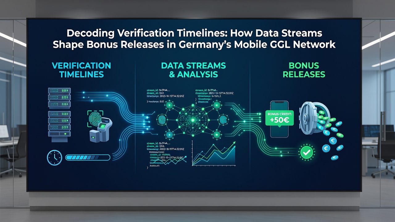 Darstellung mobiler Datenverarbeitung und Bonusfreigabe-Mechanismen