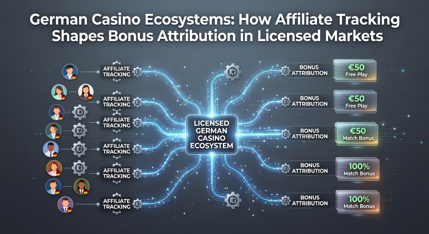 Darstellung des Affiliate-Trackings in deutschen Online-Casinos mit Fokus auf Bonus-Zuschreibung und GGL-Lizenzierung