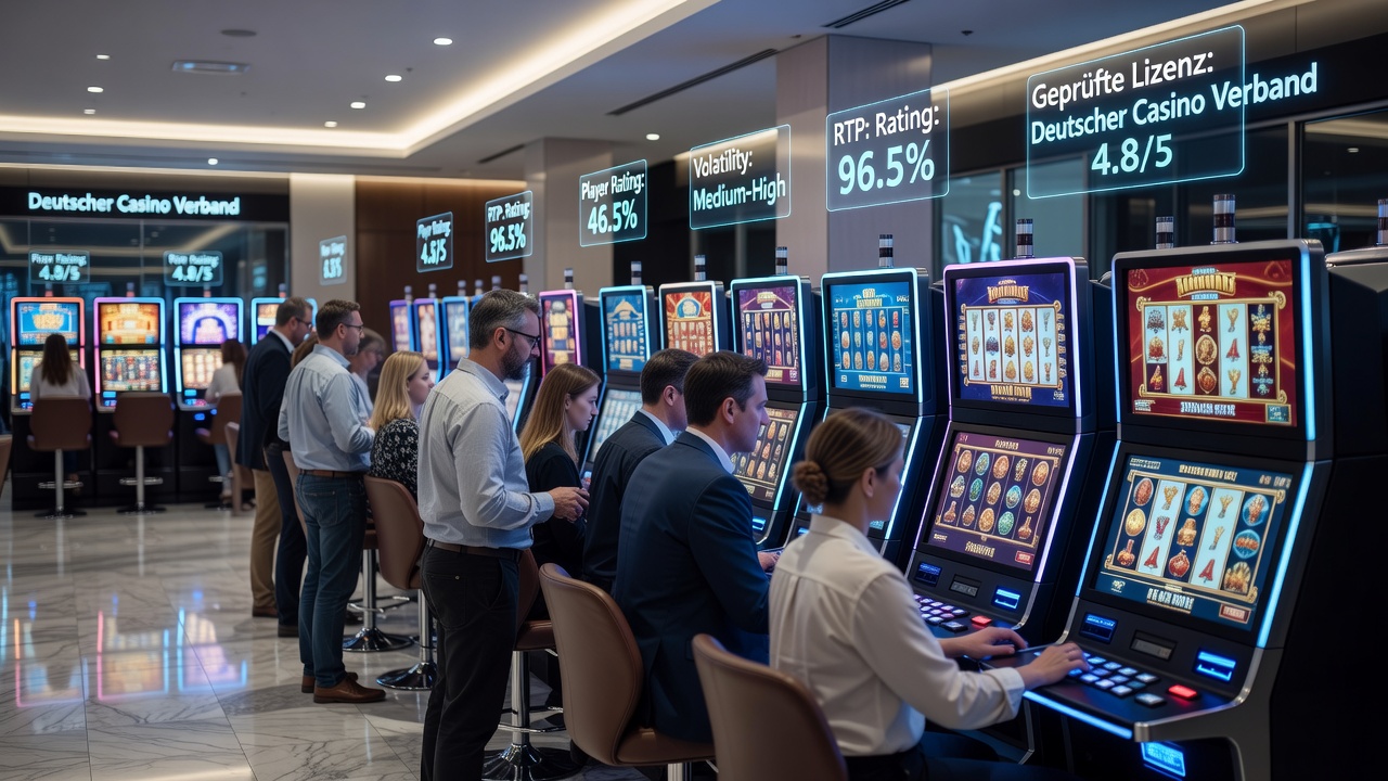 Grafik zu Slot-Auswahlmustern basierend auf Bewertungsmetriken in GGL-lizenzierten Casinos