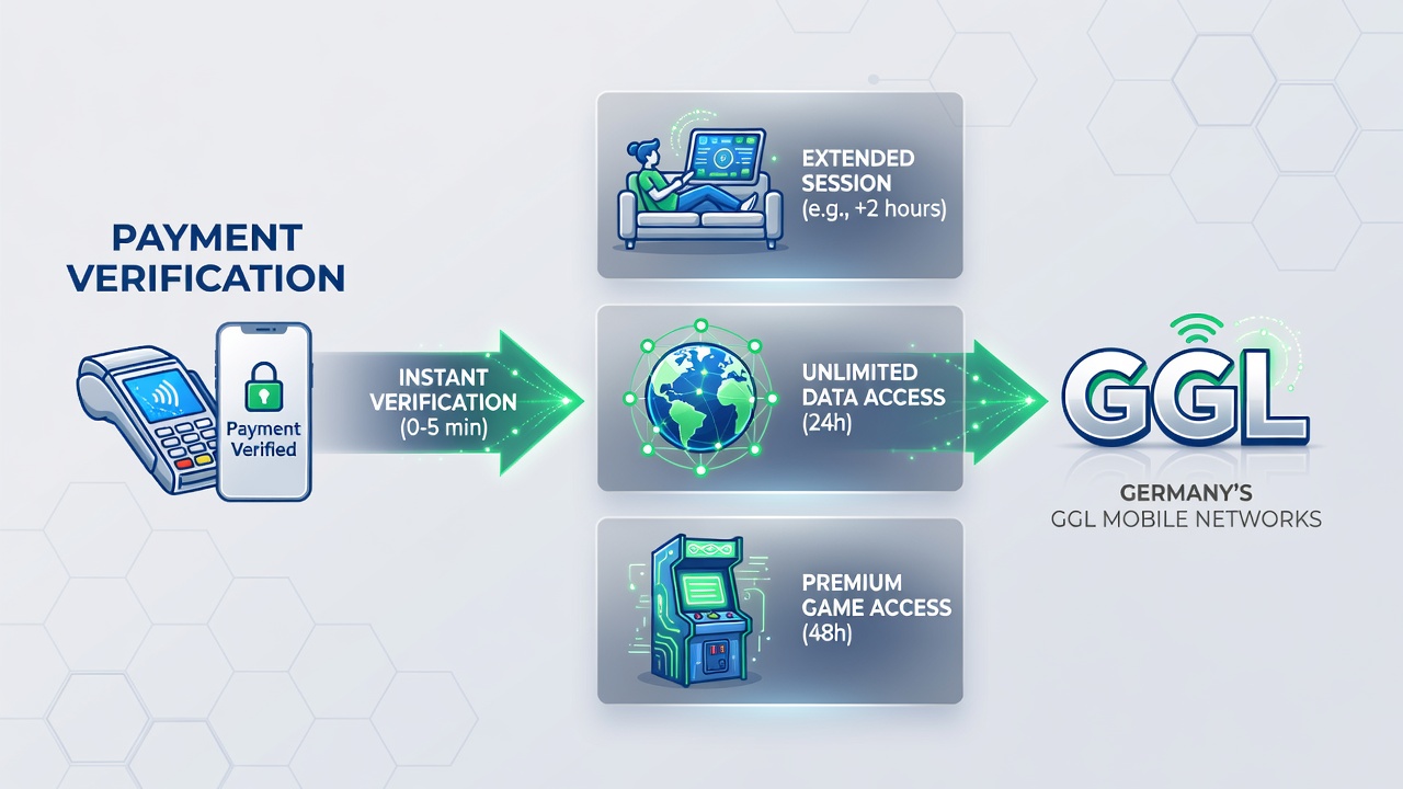 Mobile Zahlungsverifizierung und erweiterte Spielzeiten