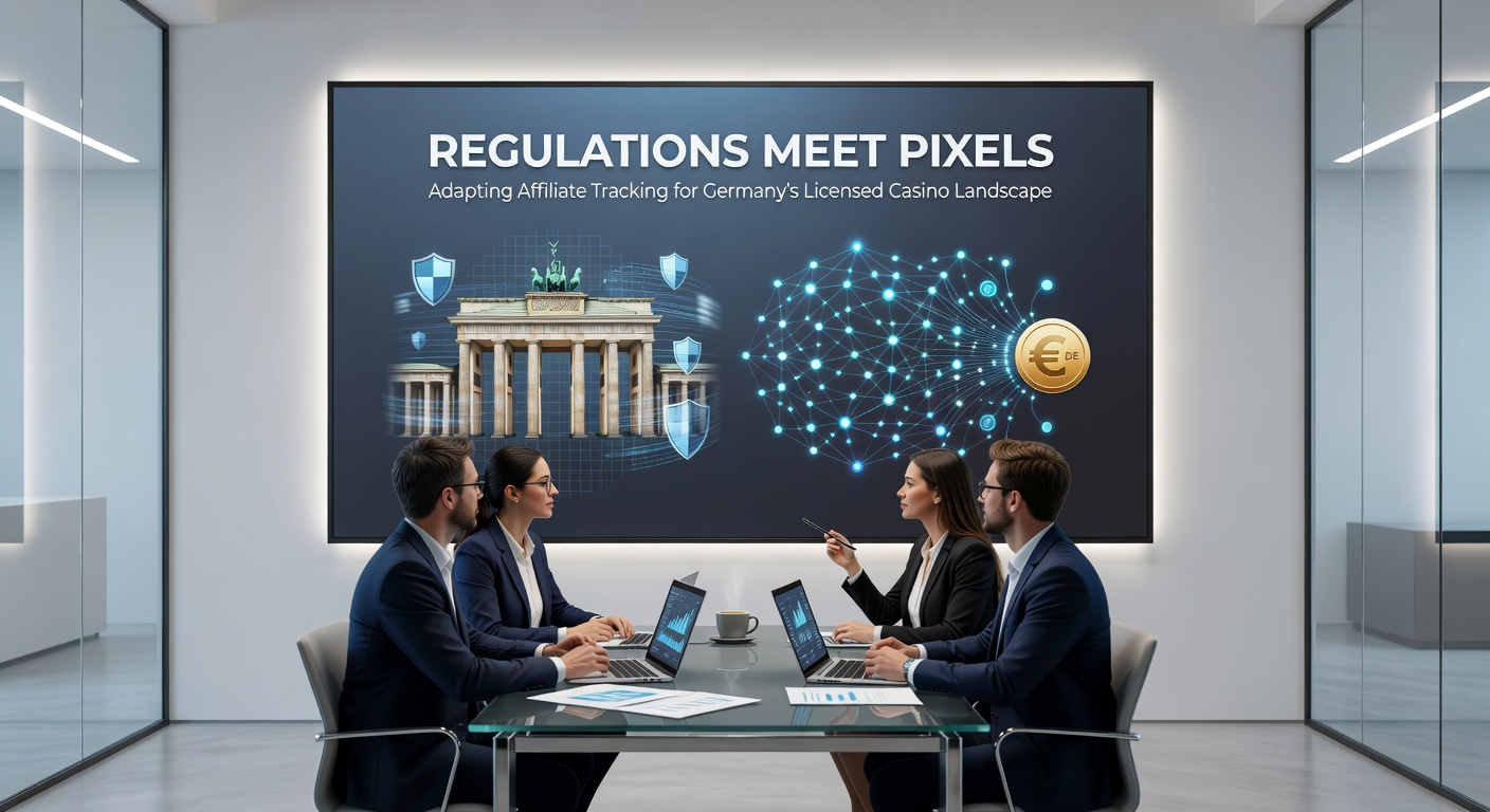 Diagramm illustriert Server-to-Server-Tracking-Flow in regulierten Märkten mit Fokus auf Deutschland